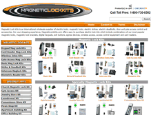 Tablet Screenshot of magneticlockkits.com